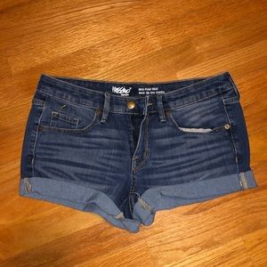 Massimo Mid-Rise Midi Jean Shorts
